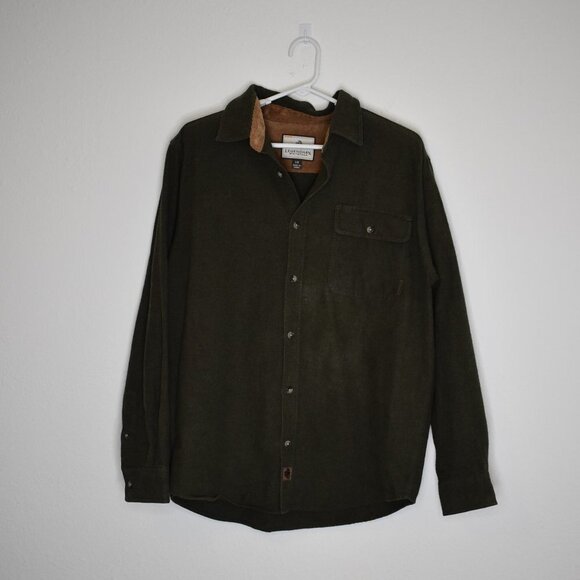 Legendary Whitetails Other - Legendary Whitetails Mens Sz L Buck Camp Flannel Shirt Button Down 100% Cotton